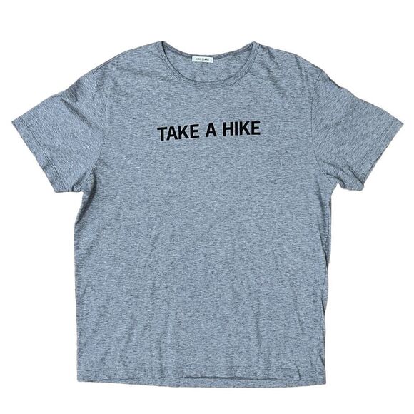 HIRO CLARK "TAKE A HIKE" SLUB SHORT SLEEVE COTTON TEE SHIRT - Picture 2 of 8